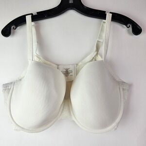 Ambrielle Underwire Full Coverage Bra White‎ Size 40D
